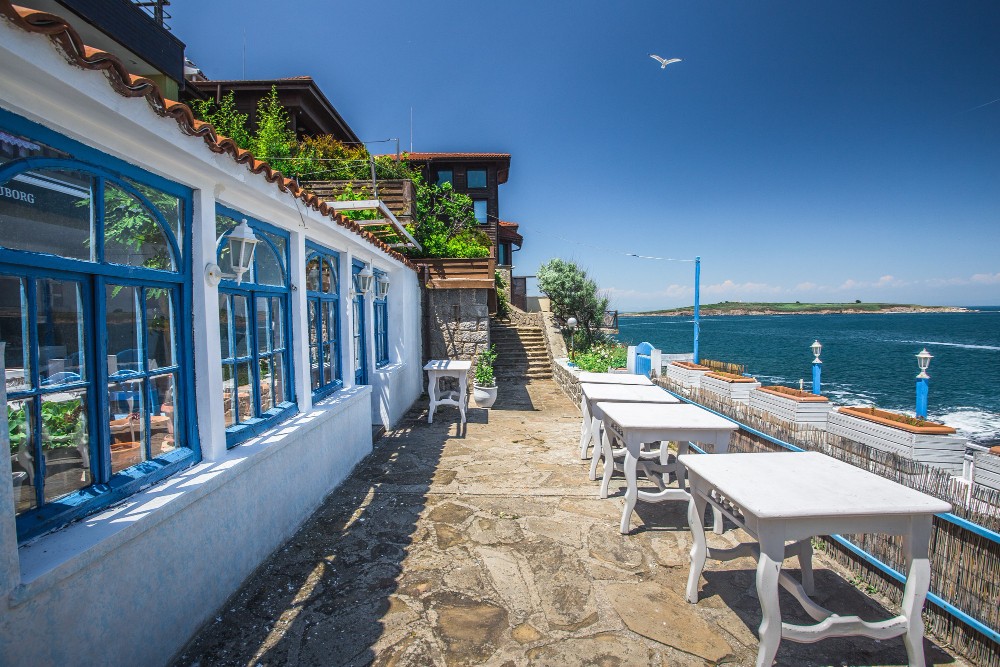 Greece coast restaurant