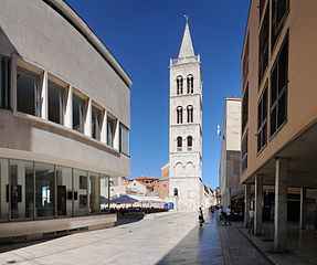 Archaelogical Museum St Anastasia Church and Bell Tower Zadar Croatia