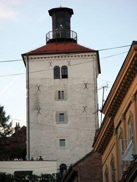 Lostrcak Tower, Funicular at base of tower
