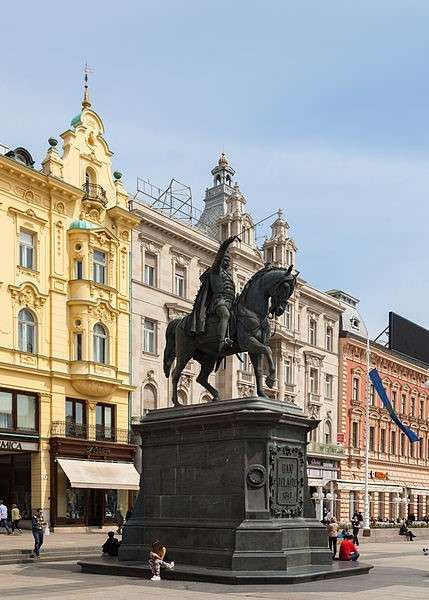 Ban Josip Jelacic Square, Main Square, Lower Town Zagreb croatia