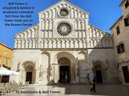 St Anastasia Cathedral and Bell Tower Zadar Croatia