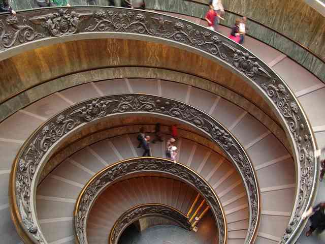 bramante staircase in Vatican museum